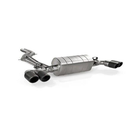 Akrapovic Evolution Line titanium performance exhaust system for the Porsche Cayenne 536.2, showcasing advanced engineering and design.