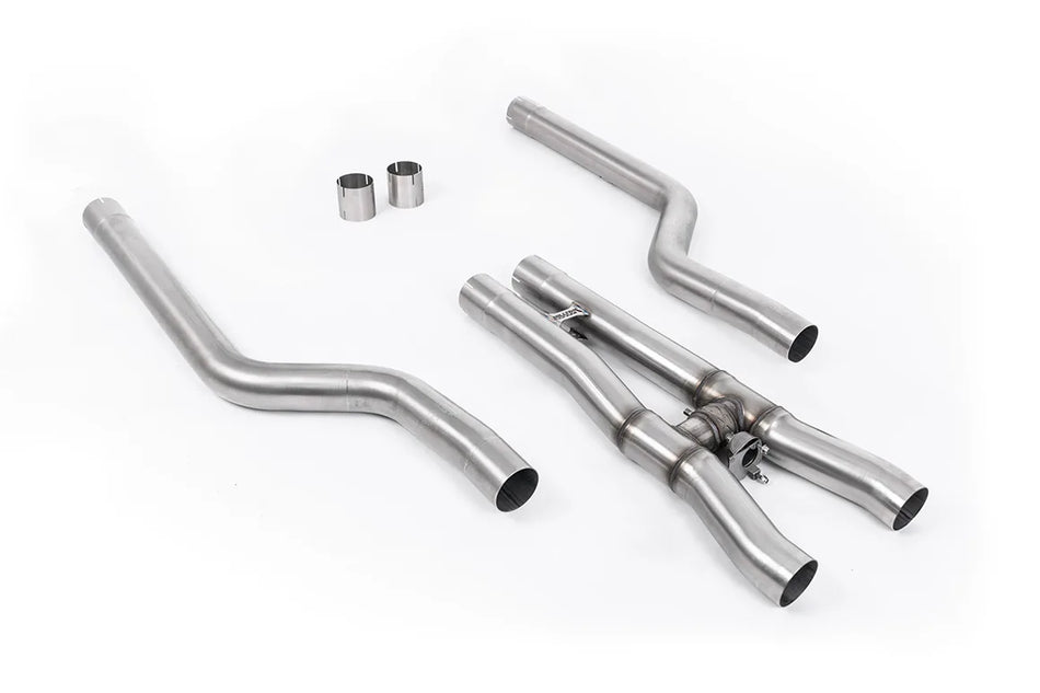 Milltek GPF/OPF Bypass Fits to OE Downpipes and OE Particulate Filter Back System Only for BMW 8 Series M8 & M8 Competition 4.4l V8 Twin Turbo F91 &