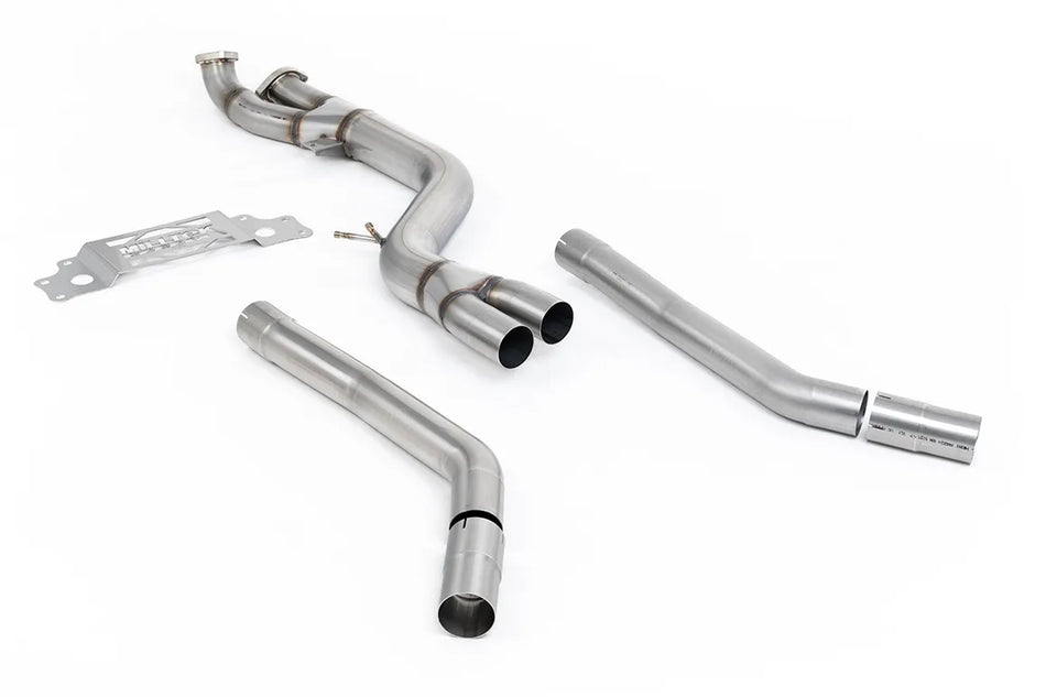 Milltek GPF/OPF Bypass OPF/GPF Bypass Single Pipe 102mm - Non Resonated to Milltek Axle Back for BMW 2 Series M2 Coupe (G87 S58 OPF/GPF Models)