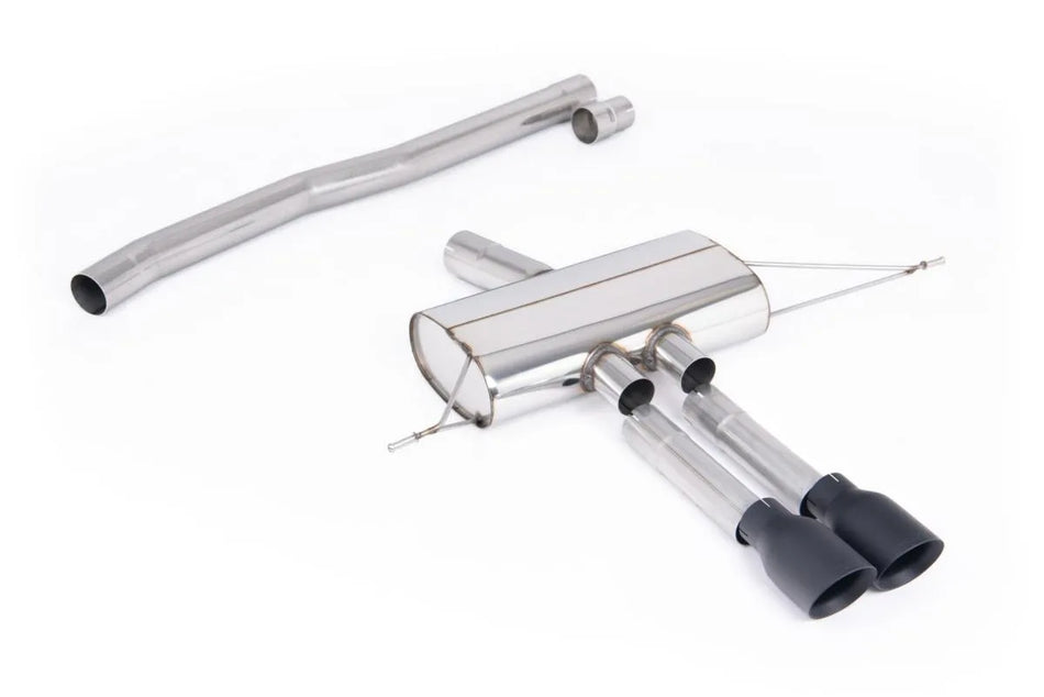 Milltek Particulate Filter-back Non-Resonated with GT-100 Cerakote Black Tips for New Mini Mk4 Cooper S F66 2.0T B48