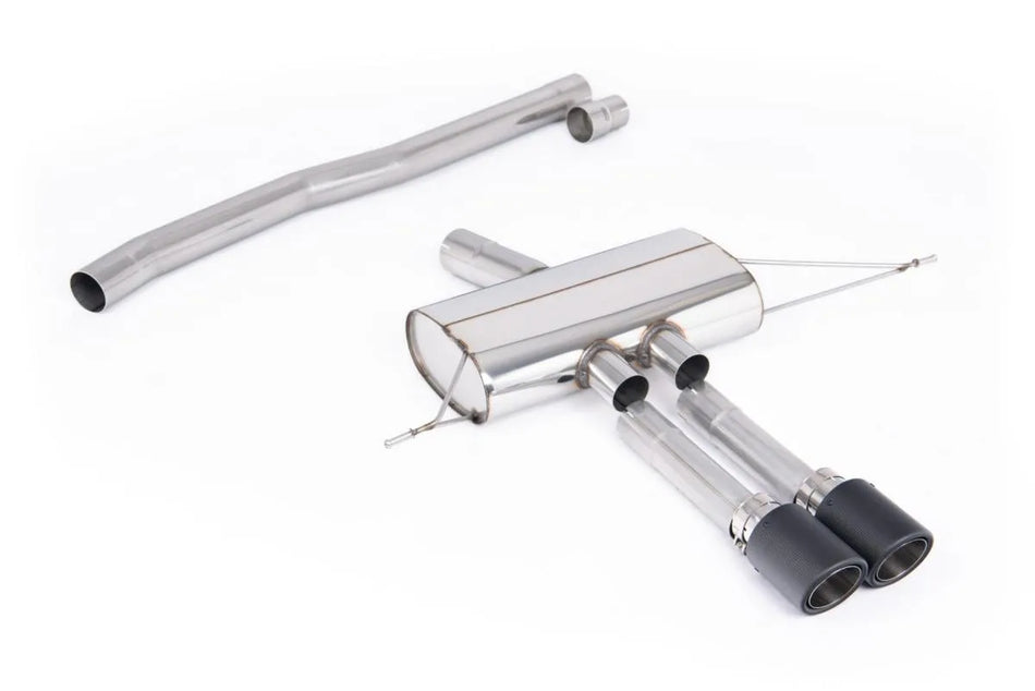 Milltek Particulate Filter-back Non-Resonated with JET-100 Carbon Tips for New Mini Mk4 Cooper S F66 2.0T B48