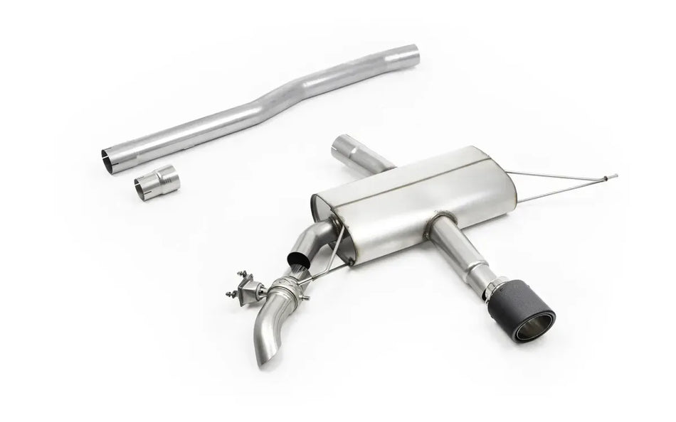 Milltek Particulate Filter-back OPF/GPF Back Non Resonated (Louder) with Carbon Tip for New Mini Mk4 JCW F66 2.0T B48 (OPF/GPF Models Only)