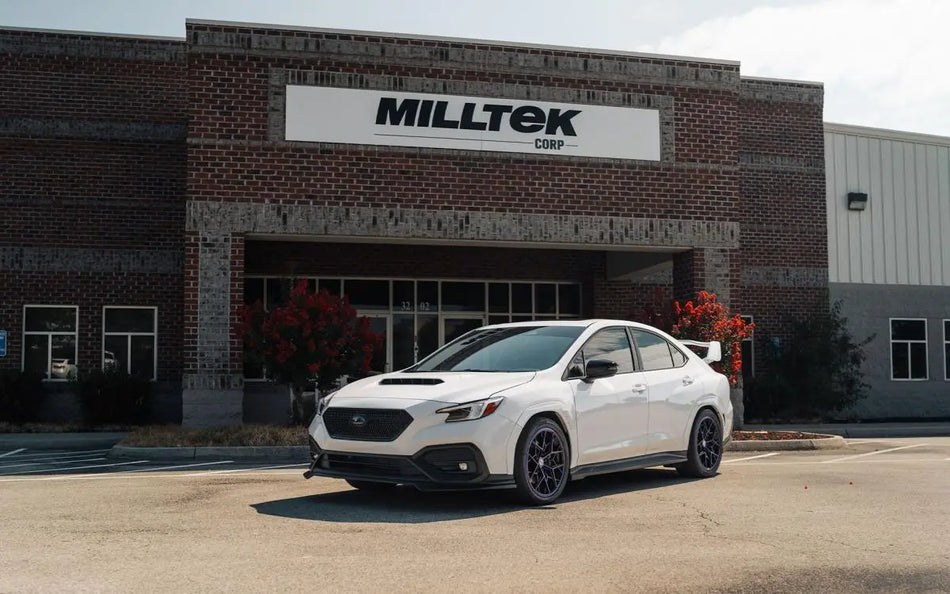 Milltek Cat-back Non-Resonated (Louder) with GT-100 Brushed Titanium Tips for Subaru Impreza WRX (VB) 2.4T Boxer (USDM Only)