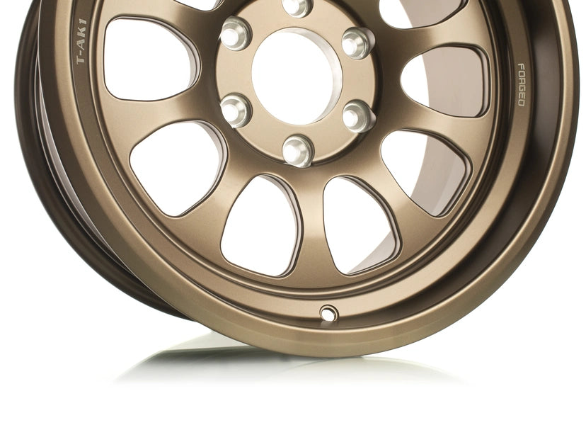 Titan 7 Forged Aluminium Wheel - T-AK1 17x8.5 5x100 ET 5 CB 56.1 in Techna Bronze