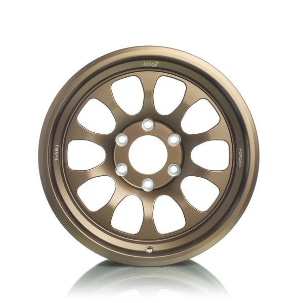 Titan 7 Forged Aluminium Wheel - T-AK1 17x8.5 5x100 ET 5 CB 56.1 in Techna Bronze
