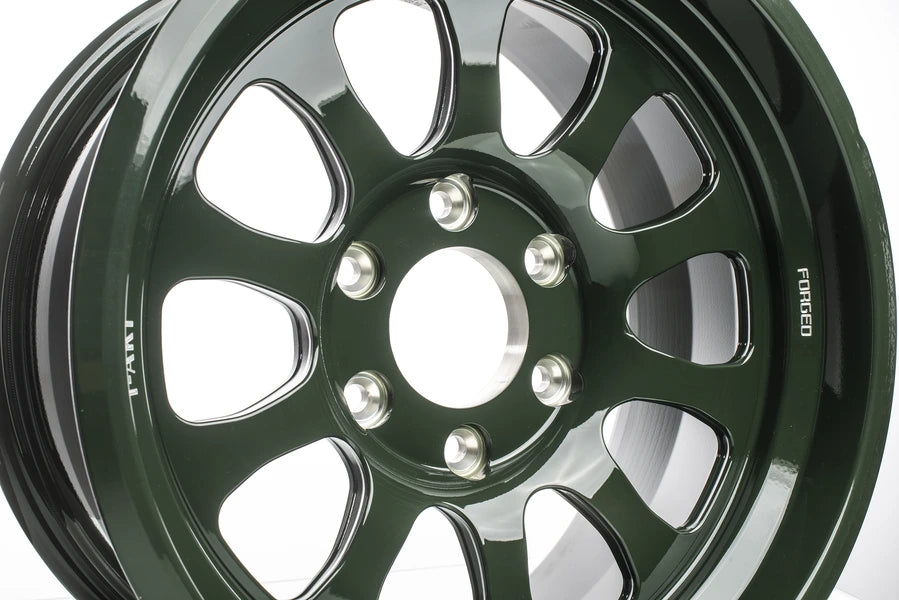 Titan 7 Forged Aluminium Wheel - T-AK1 17x8.5 6-139.7 ET -8 CB 106.3 in Tioga Green