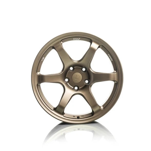 Titan 7 Forged Aluminium Wheel - T-D6 19x9.5 5x112 ET 34 CB 66.6 in Techna Bronze