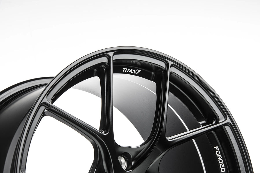 Titan 7 Forged Aluminium Wheel - T-S5 17x8 5x114.3 ET 37 CB 70.1 in Machine Black