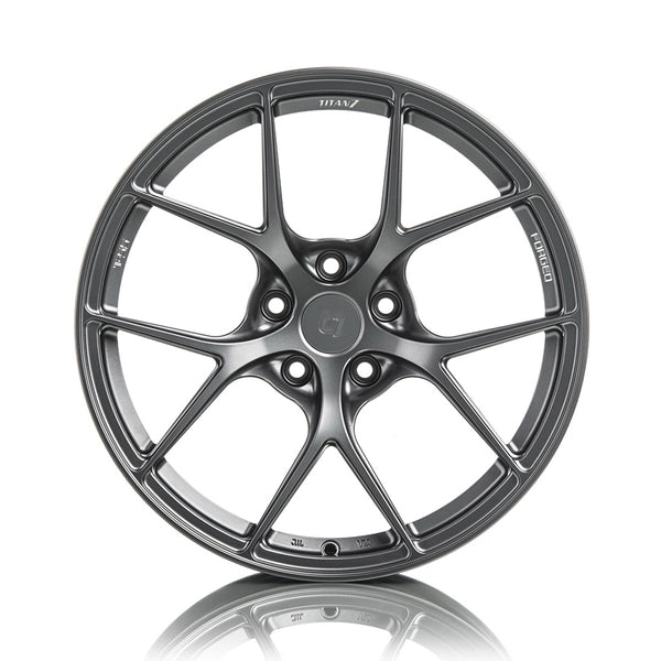 Titan 7 Forged Aluminium Wheel - T-S5 17x8 5x114.3 ET 37 CB 70.1 in Satin Titanium