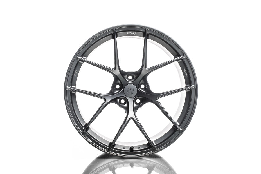 Titan 7 Forged Aluminium Wheel - T-S5 17x8 5x114.3 ET 37 CB 70.1 in Satin Titanium