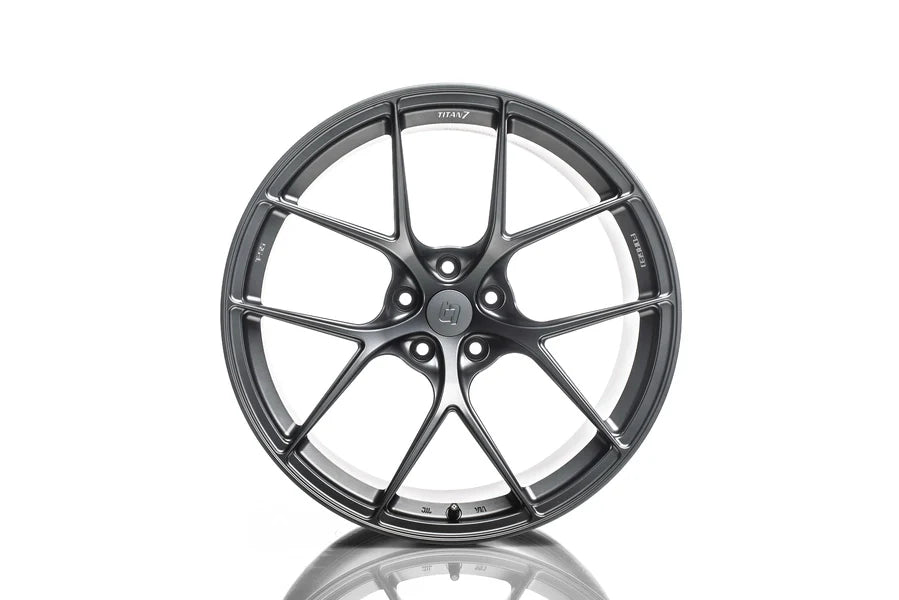 Titan 7 Forged Aluminium Wheel - T-S5 17x9.5 5x120 ET 35 CB 72.56 in Satin Titanium