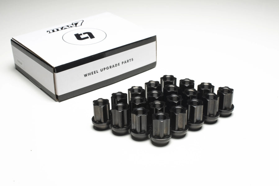 Titan 7 Titan7 O.W.L. Titanium Race Nut 12x1.5 in Machine Black