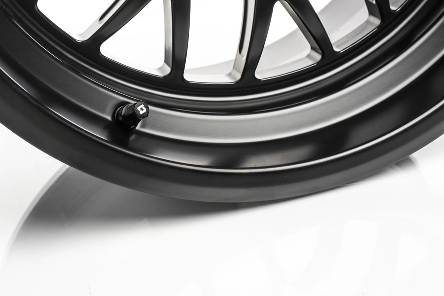 Titan 7 Forged Aluminium Wheel - T-AK2 17x8.5 6x139.7 ET -8 CB 106.3 in Machine Black