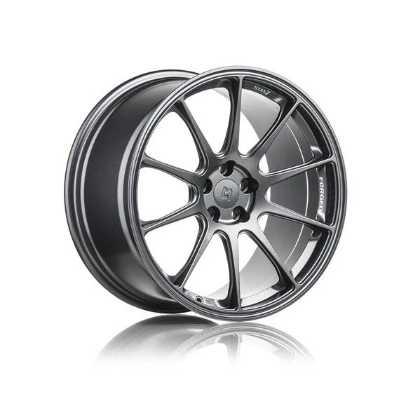 Titan 7 Forged Aluminium Wheel - T-R10 17x9.5 5x114.3 ET 51 CB 73.1 in Satin Titanium