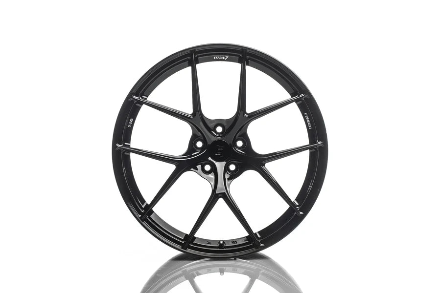 Titan 7 Forged Aluminium Wheel - T-S5 20x9.5 5x112 ET 11 CB 66.6 in Wicked Black