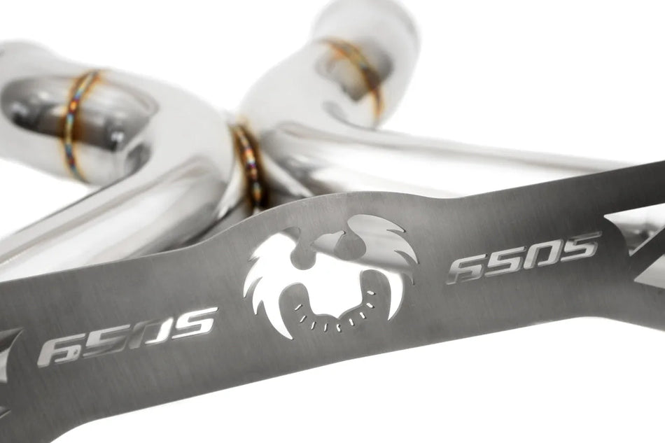 Fabspeed McLaren 650S Supersport X-Pipe Exhaust System w/ Tips - LT Style Dual Tips (Brushed)