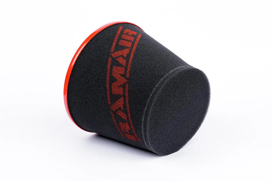 Ramair Large Foam Filter Aluminium Base 90mm OD Red