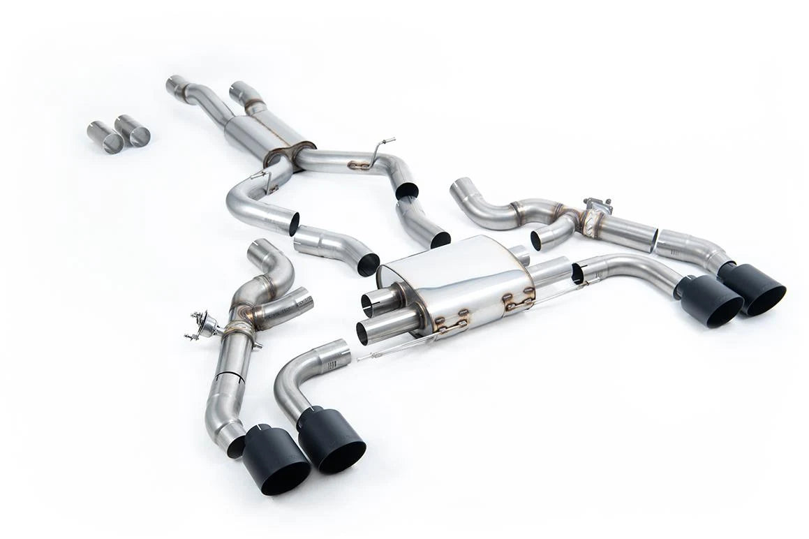 BMW X3 G01/X4 G02 S58 - Axle Back Systems, Black tail pipes