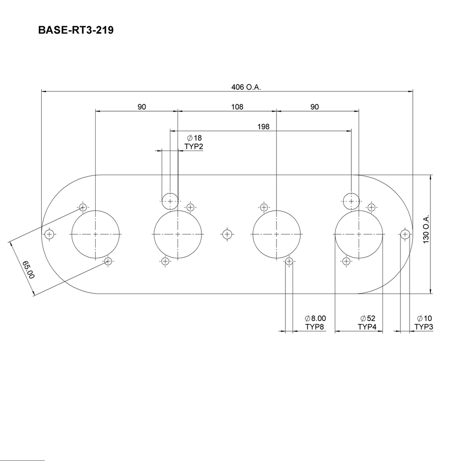 Ramair Twin Carb Air Filter With Baseplate MG Pinto Mangoletsi 65mm Internal Height