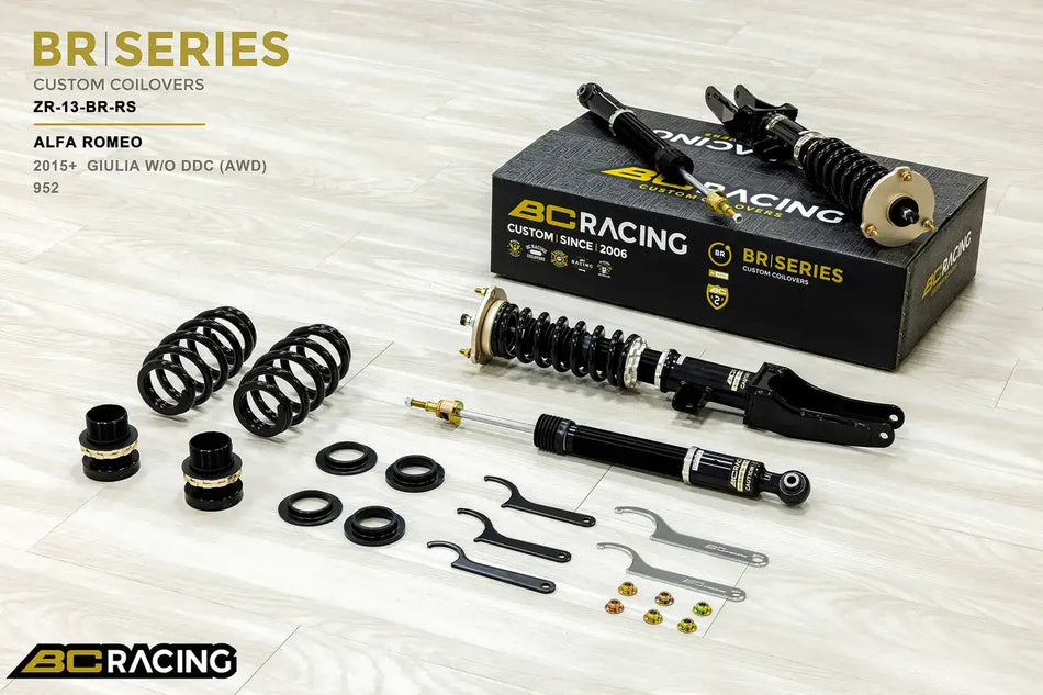 BC Racing BR Series Coilovers – Alfa Romeo Giulia (952) 2015-2026