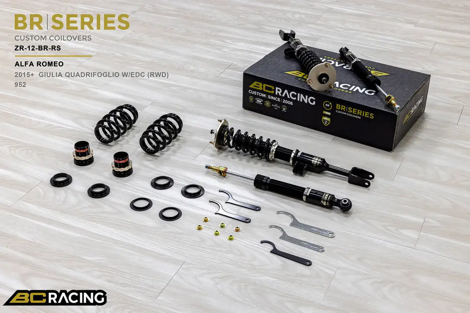 BC Racing BR Series Coilovers – Alfa Romeo Giulia Quadrifoglio (952) 2015-2026