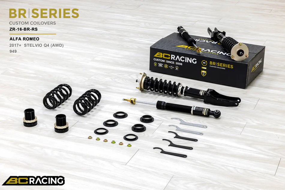 BC Racing BR Series Coilovers – Alfa Romeo Stelvio (Q4, 949) 2017-2026