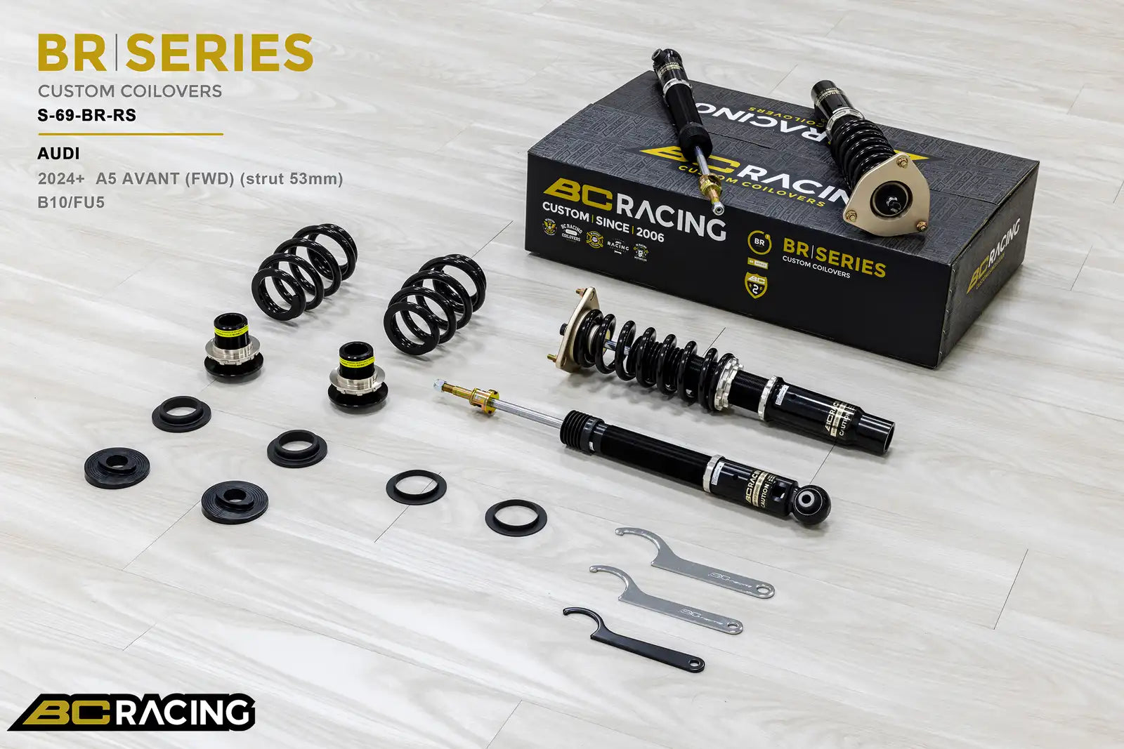 BC Racing BR Series Coilovers – Audi A5 (B10, FU5) 2024-2026