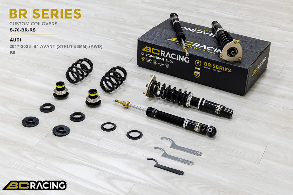 BC Racing BR Series Coilovers – Audi S4 (B9) 2017-2025