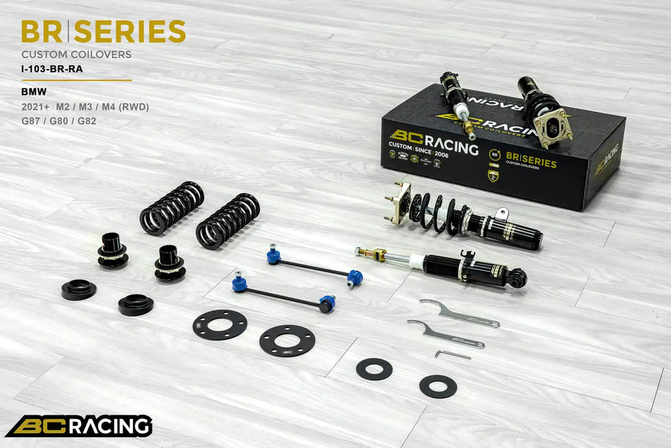BC Racing BR Series Coilovers – BMW M3/M4/M2 (G80, G82, G87) 2021-2026