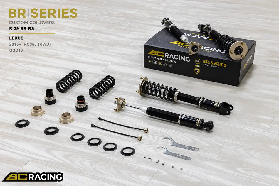 BC Racing BR Series Coilovers – Lexus Rc Rc-350 (GSC10) 2015-2026