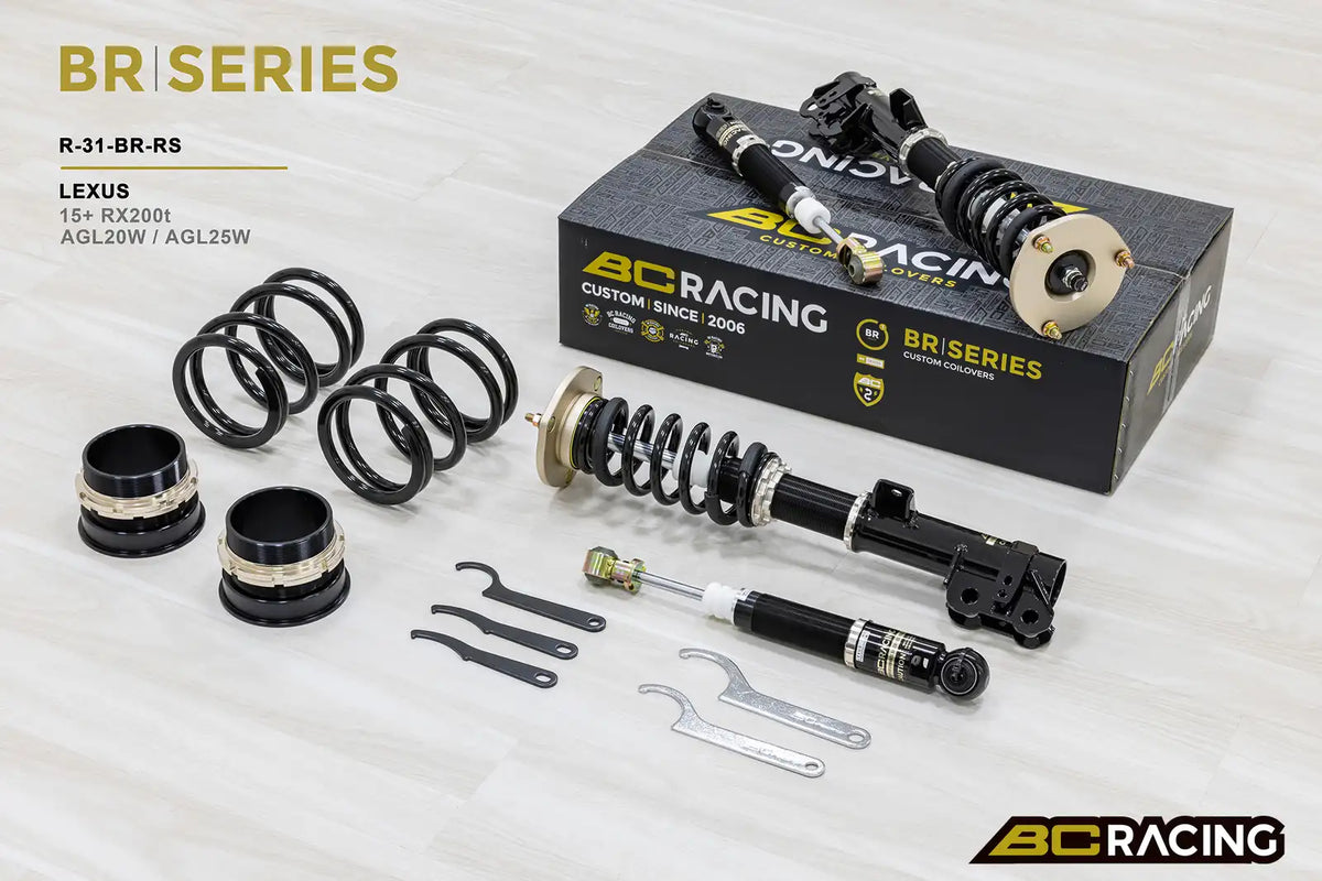 BC Racing BR Series Coilovers – Lexus RX (RX200T, AGL20W, AGL25W) 2015-2022