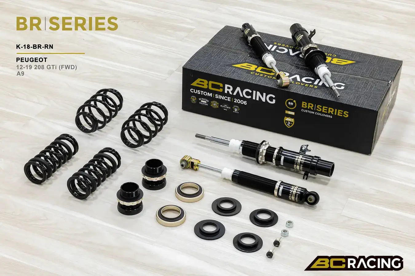 BC Racing BR Series Coilovers – Peugeot 208 GTi (All) 2012-2019