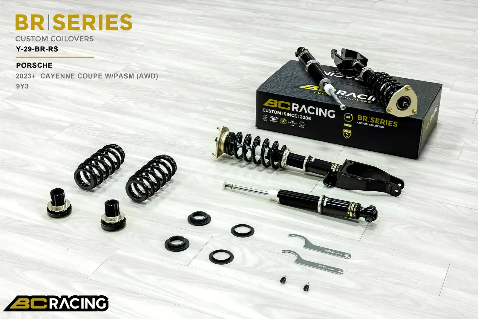 BC Racing BR Series Coilovers – Porsche Cayenne (9Y3, COUPE) 2023-2026