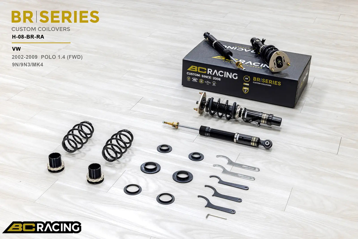 BC Racing BR Series Coilovers – Seat/Volkswagen Ibiza/Polo (6L, MK4, 9N, 9N3) 2002-2009