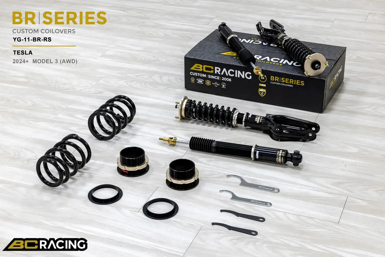 BC Racing BR Series Coilovers – Tesla Model (3) 2024-2026
