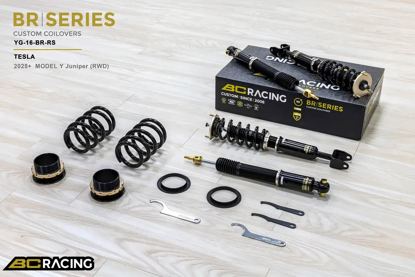 BC Racing BR Series Coilovers – Tesla Model Y Juniper (All) 2025-2026