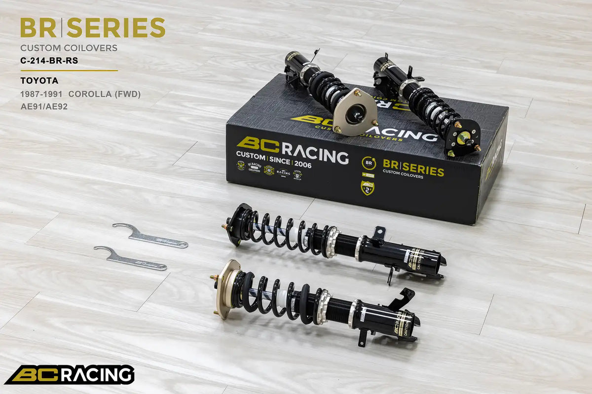 BC Racing BR Series Coilovers – Toyota Corolla (AE91, AE92) 1987-1991
