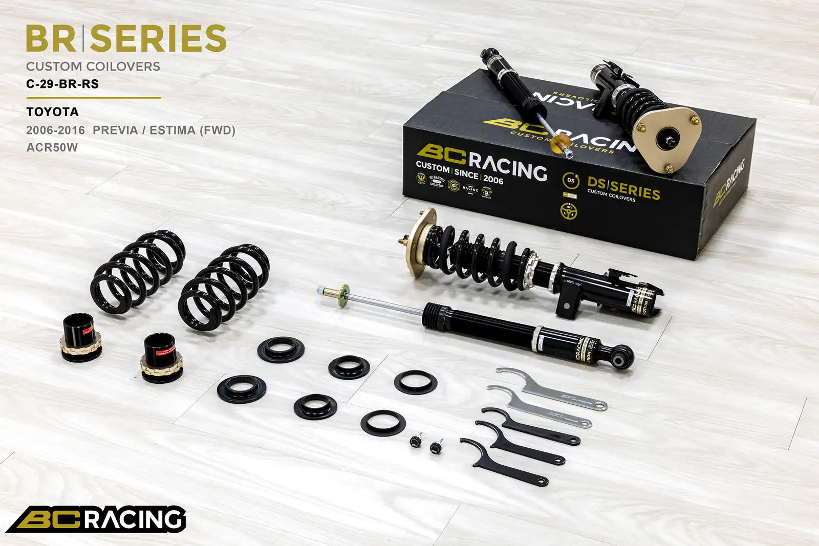 BC Racing BR Series Coilovers – Toyota Previa/Estima (ANH20W, ACR50W) 2006-2016