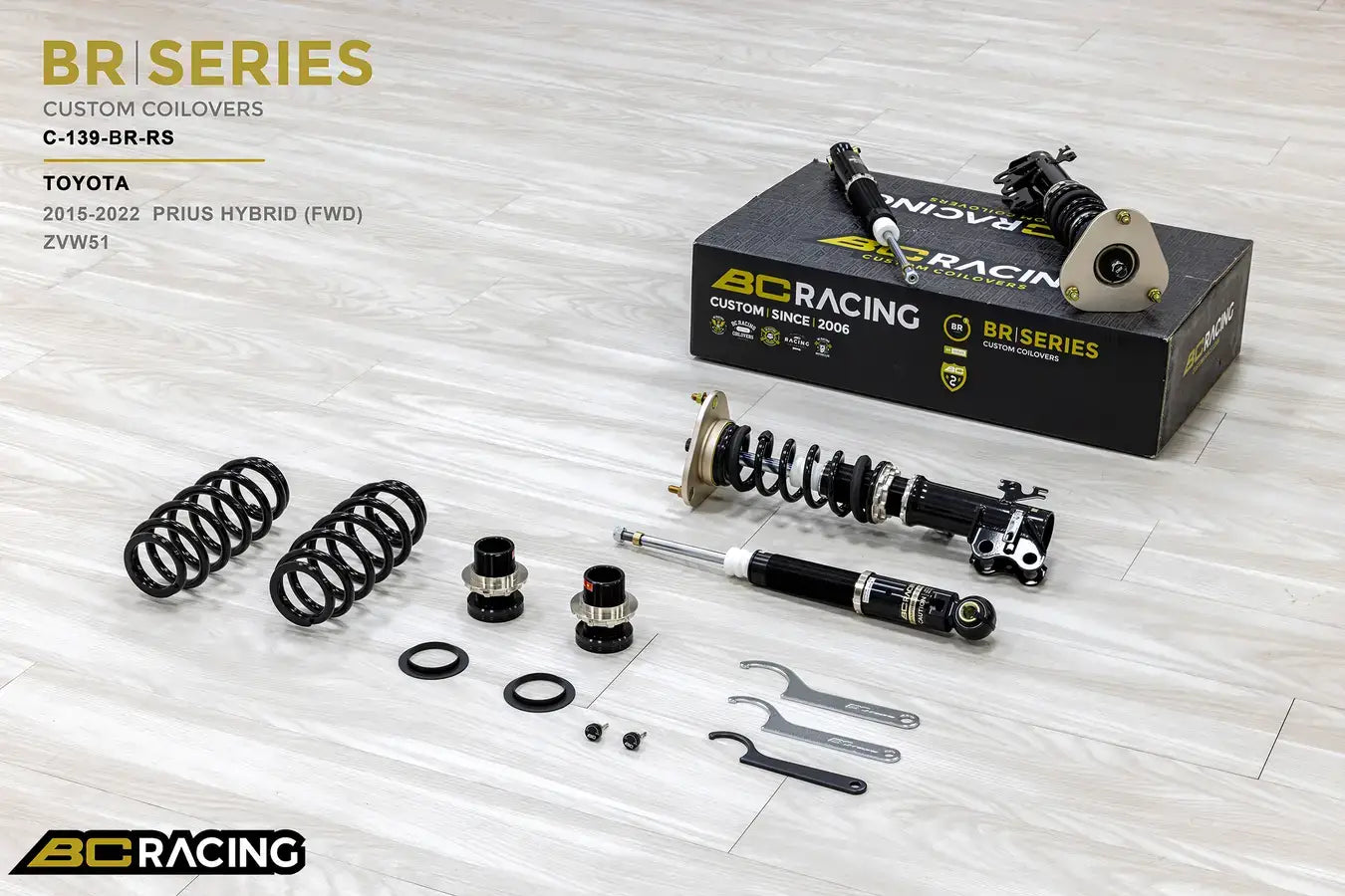 BC Racing BR Series Coilovers – Toyota Prius (ZVW51) 2015-2022