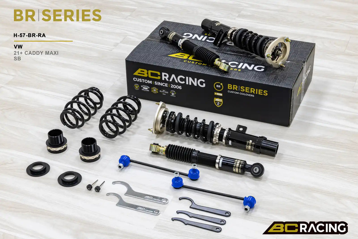 BC Racing BR Series Coilovers – Volkswagen Caddy (SB, MAXI, LWB) 2021-2026