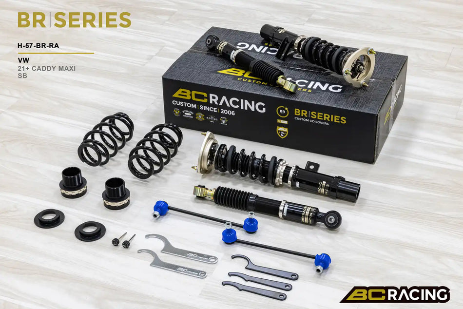 BC Racing BR Series Coilovers – Volkswagen Caddy (SB, MAXI, LWB) 2021-2026