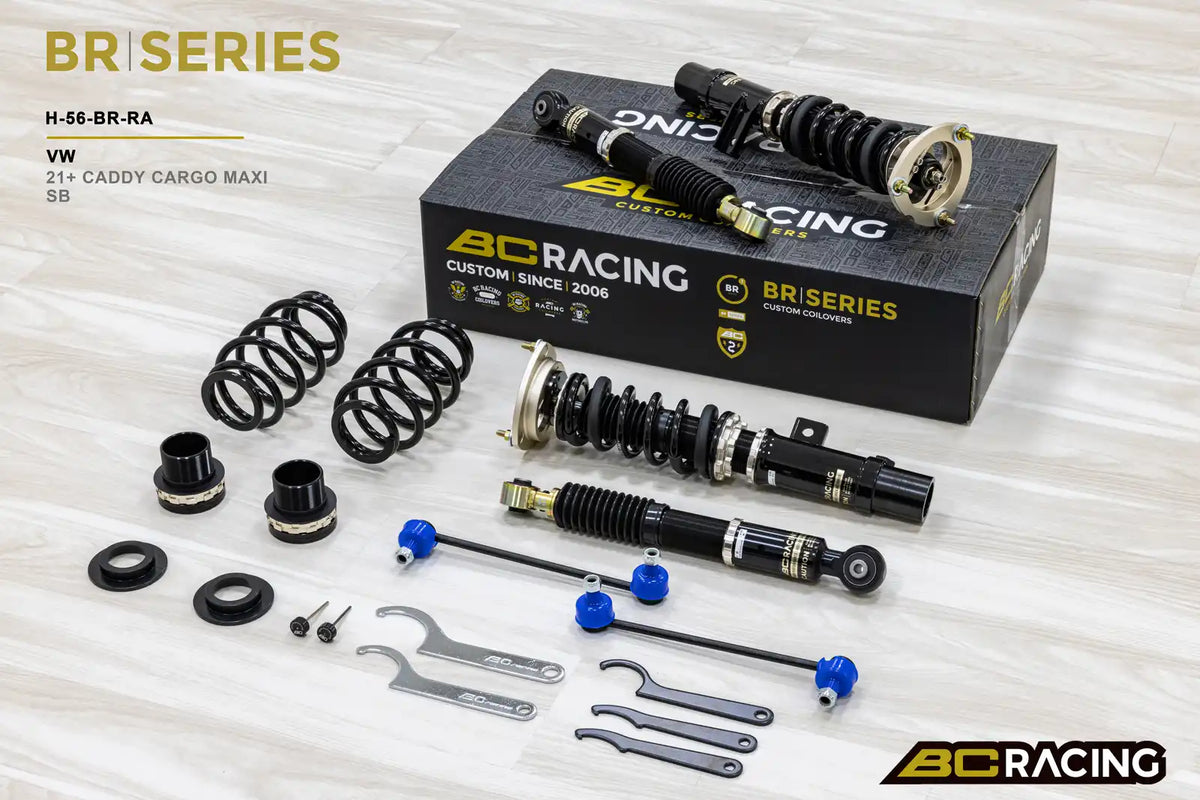 BC Racing BR Series Coilovers – Volkswagen Caddy (SB, MAXI, LWB) 2021-2026