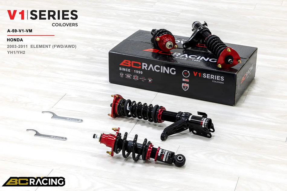 BC Racing V1 Series Coilovers – Honda Element (YH1, YH2) 2003-2011