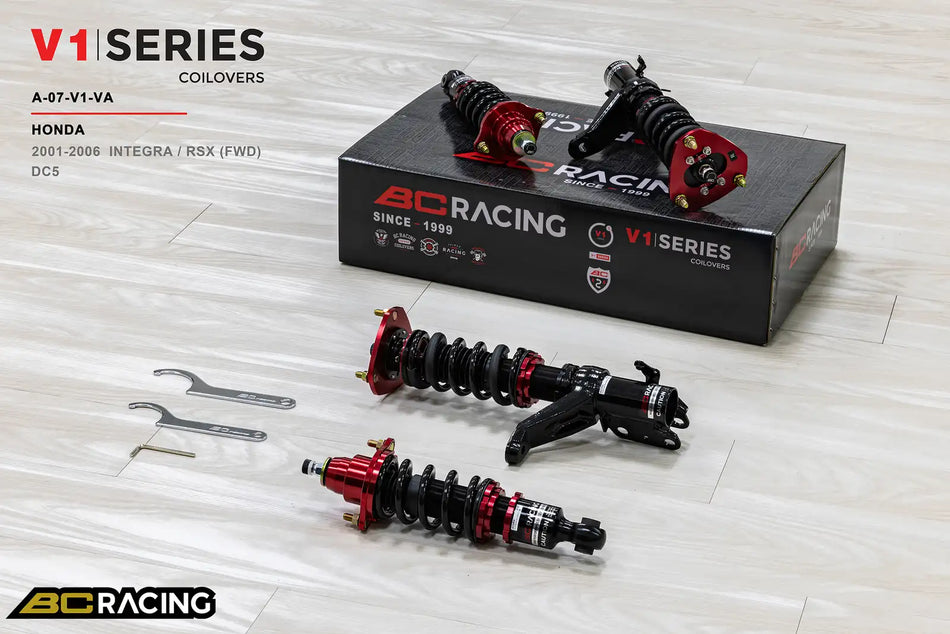 BC Racing V1 Series Coilovers – Honda Integra (DC5, RSX) 2001-2006