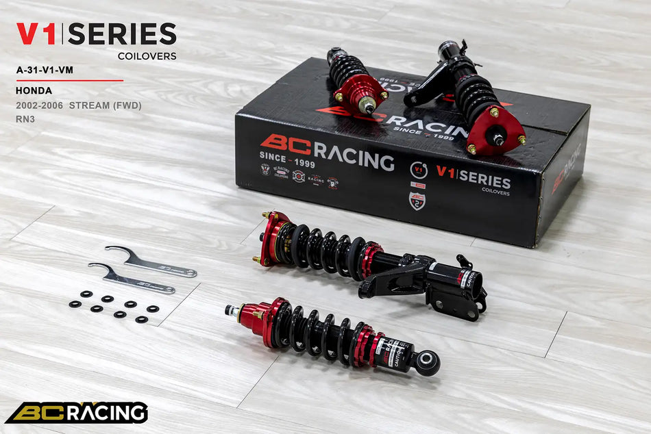 BC Racing V1 Series Coilovers – Honda Stream (RN3) 2002-2006
