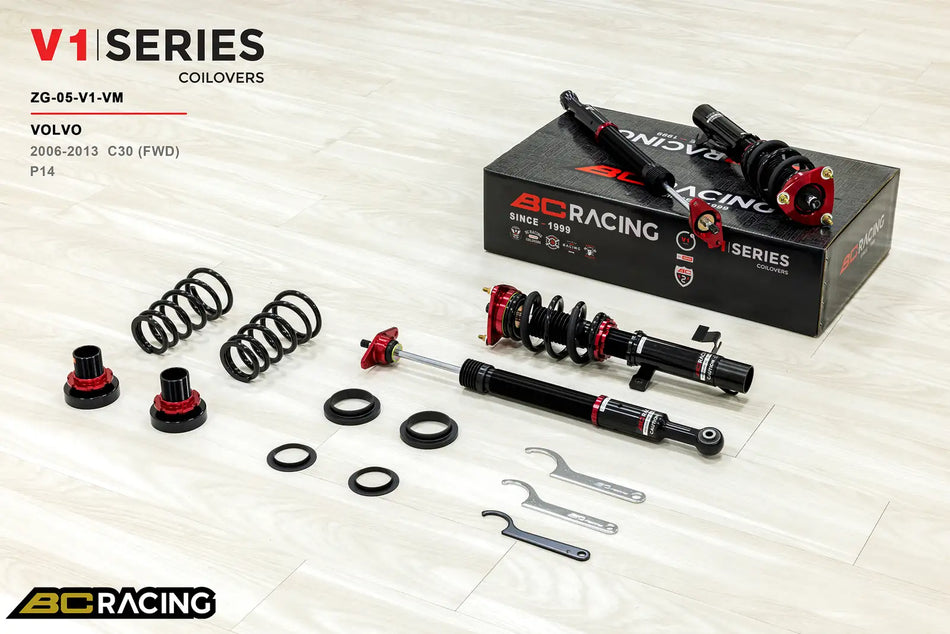 BC Racing V1 Series Coilovers – Volvo C30 (P14) 2006-2013