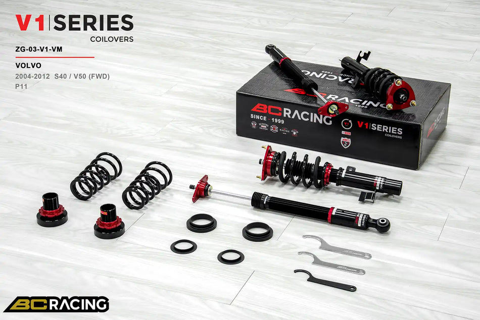 BC Racing V1 Series Coilovers – Volvo S40 (P11) 2004-2012