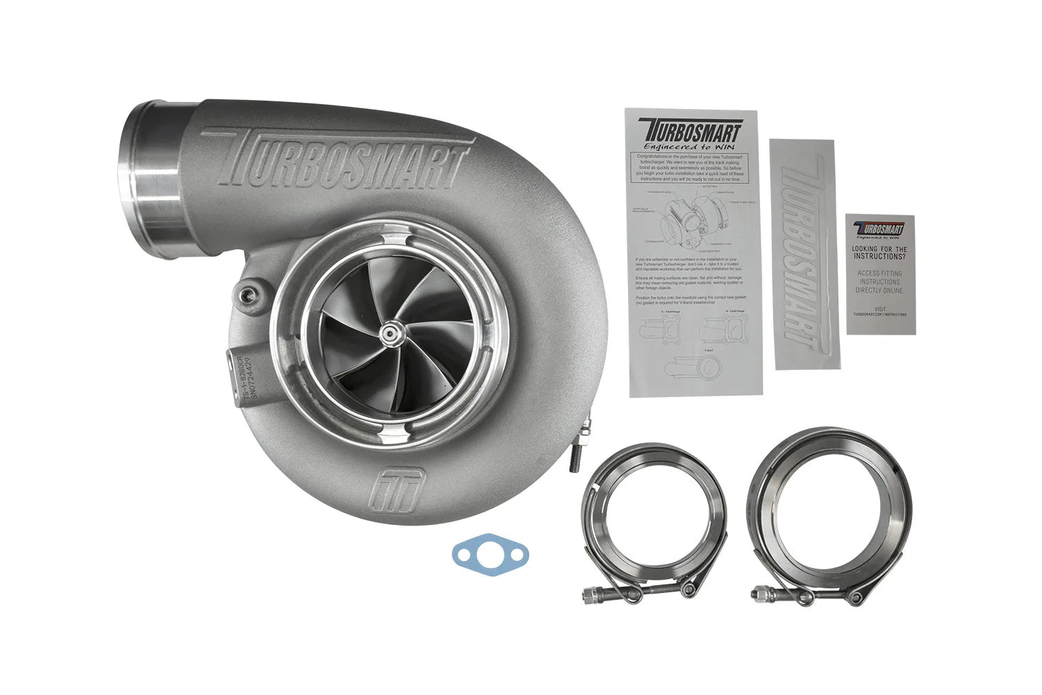Turbosmart TS-1 Turbocharger 8280 V-Band Reverse Rotation 0.96AR Externally Wastegated
