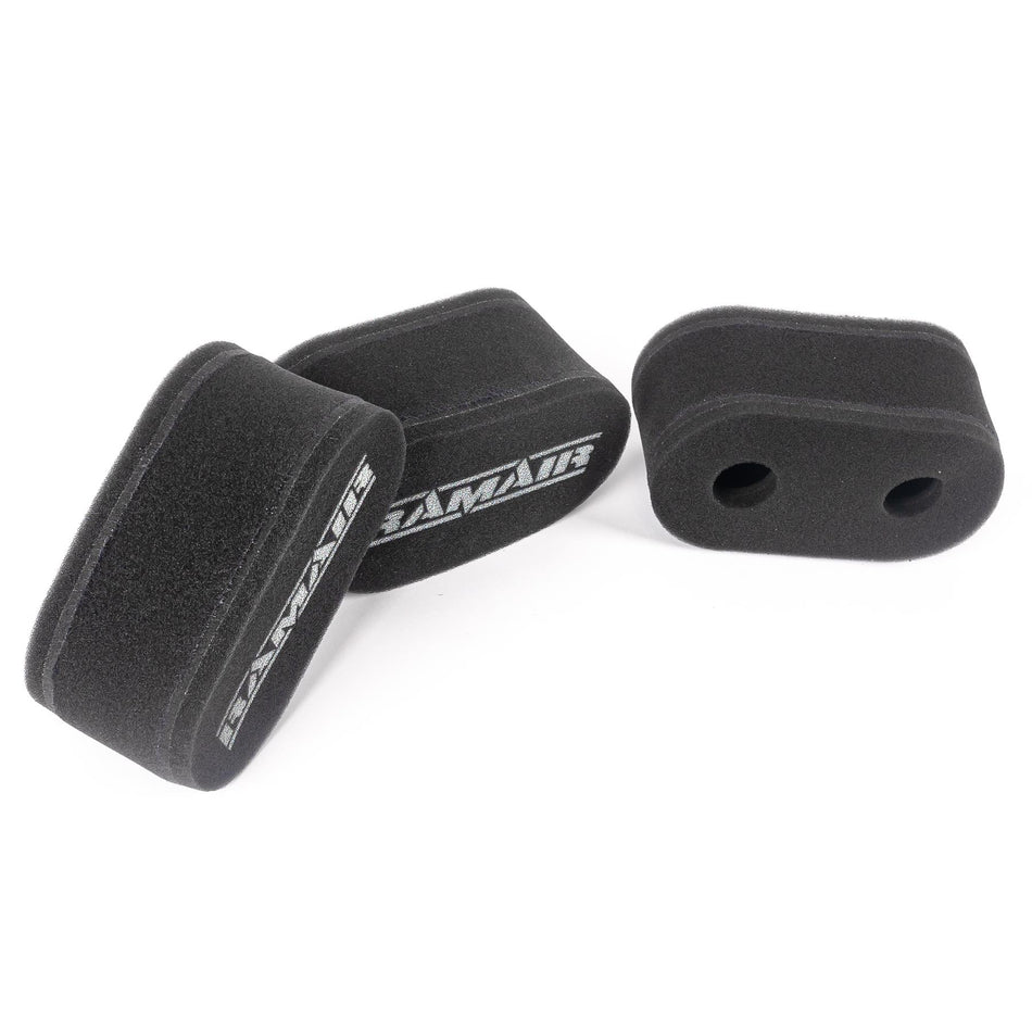 Ramair CS-909 3x Sock Filters For Carbs/Trumpets Universal