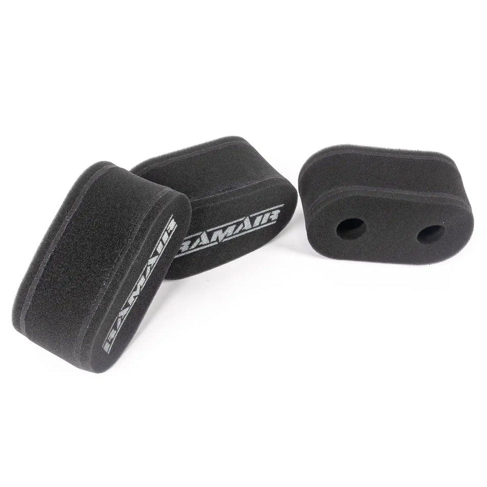 Ramair CS-909 3x Sock Filters For Carbs/Trumpets Universal